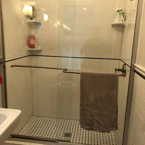 Shower after a deep clean
