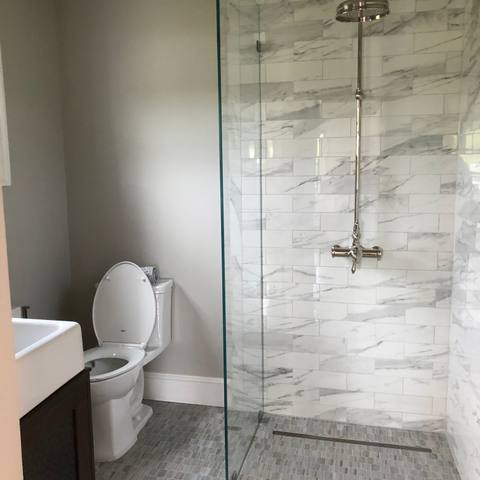 Shower after a deep clean