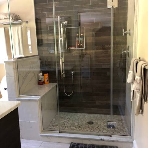 Shower after a deep clean