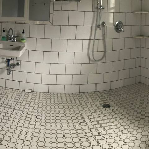 Bathroom after a deep clean