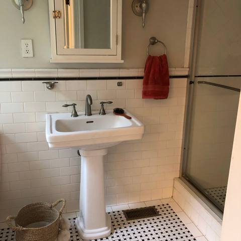 Bathroom after cleaning