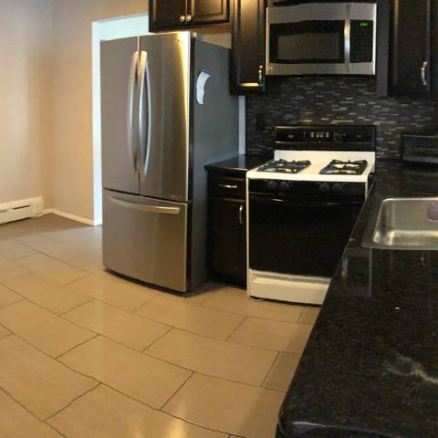 Kitchen counters after cleaning