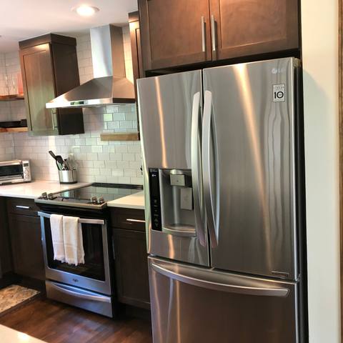 Kitchen appliances after cleaning