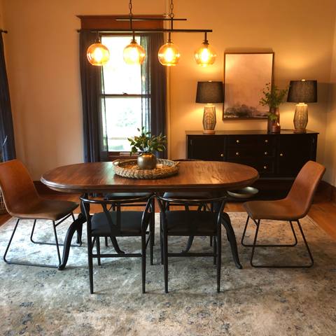 Dining room after a deep clean