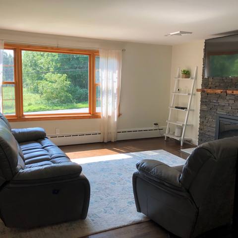 Family room after a deep clean
