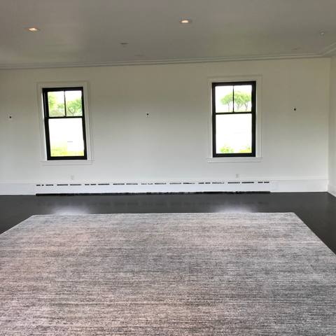 Living room floors after cleaning