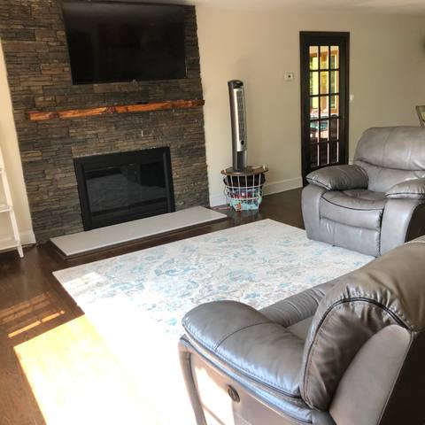 Living room after a deep clean