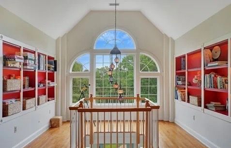 Upstairs landing after cleaning